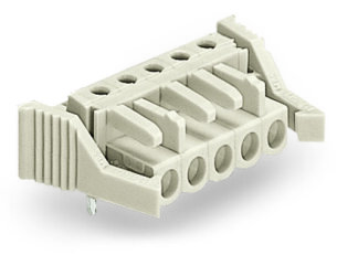 Pružinová svorkovnice THT úhlová 5 mm šedá 7pól. WAGO 722-237/039-000