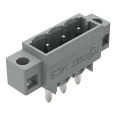 Konektor s pájecími piny THT, pájecí kontakt 1,2x1,2 mm, rovné, šedá 3pól.