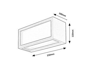 LUBLIN LED 10W IP54 černá 4000K 480lm RABALUX 77099