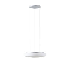 Závěsné LED svítidlo se skleněným stínidlem OSMONT EDNA LE5 24W IP40 3K stříbro