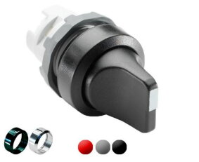 M2SS1-40B-10 Přepínač černý s kontaktem 1/0 ABB 1SFA611200R4016
