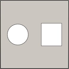 Středový kryt datazásuvky TV+RJ45-LIGHT GREY NIKO 102-65702