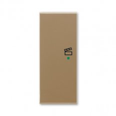 ABB Element Kryt 2násobný levý symbol scény kávová/ledová opálová