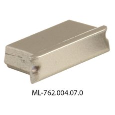 Koncovka bez otvoru pro PZ, stříbrná barva, 1 ks MCLED ML-762.004.07.0