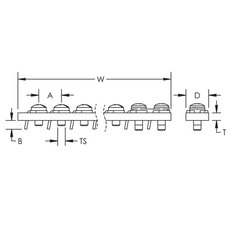 Nulová sběrnice EBC133-15x5x2000 ERICO EBC133-15X5X2000