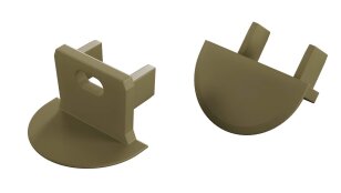 Koncovka profilu EC-PROFIL AXIN REED GREEN WITH HOLE GREENLUX GXLP1504