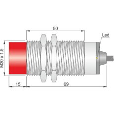 Indukční senzory O 30 mm - Atex prach