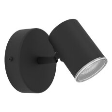 Nástěnné bodové svítidlo CONSUMA 1 GU10 5W IP44 černá EGLO 901964