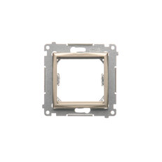 Přechodový adaptér pro zařízení standardu 45×45 mm, zlatá matná, metalizované