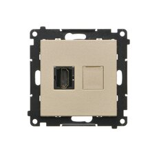Zásuvka HDMI 1 násobná champagne matná TGHDMI.01/144