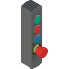 Ovládací jednotka BN 4 prvky (konfigurace A05) 1NO, Konektor M12,12 pólů, IP65