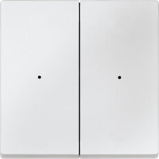Klapka, Merten System M, pro tlačítkový modul 2násobný, polar white, matný plast