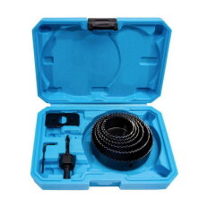 Sada vykružovacích korunek 8 dílů 51-102 mm, plastový box XTLINE XT11807