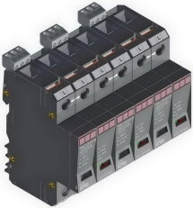 Přepěťová ochrana POm I 3 R LCF 75kA 280V/25kA, modulární, monoblok, B+C+D