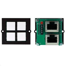 Bachman 917.193 Uživatelský modul 4x tlačítko 2xRJ45 černá/bílá