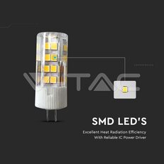 LED Spotlight SAMSUNG Chip G4 3,2W Plastic 3000K VT-234, V-TAC SKU21131