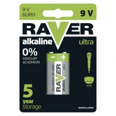 RAVER alkalická baterie 9V (6LR61) /1320511000/ B7951