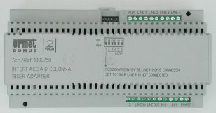 Urmet 1083/50 Interface pro 2 vstupy a 4 stoupačky, 10 DIN modulů