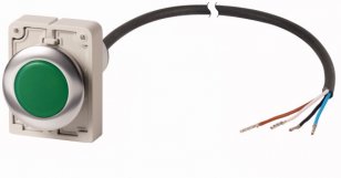 Eaton C30C-FL-G-24-P65 Kompaktní zapuštěná signálka , 24V AC/DC, zelená