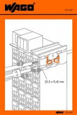 Manipulační nálepka pro zapojovací matice Řada 726 WAGO 210-407