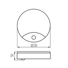 Plafoniera s čidlem SANSO LED 15W-NW-SE, KANLUX 26520