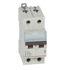 DX3 JISTIČ, 2 PÓLOVÝ, CHAR. B,40A 10000A/16KA LEGRAND 408946