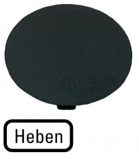 Eaton M22-XDP-S-D17 Tlačítková výplň do hřibového tlačítka, Heben, černá