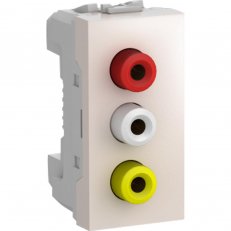 MGU3.431.25 3 RCA konektory, marfil