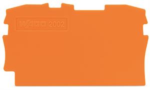 Koncová bočnice a separátor Tloušťka 0,8mm oranžová WAGO 2002-1292
