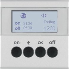 KNX RF časový spínač, quicklink, S.1/B.x, stříbrná mat BERKER 85745283