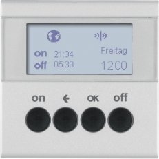 KNX RF časový spínač, quicklink, S.1/B.x, stříbrná mat BERKER 85745283