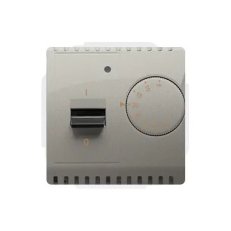 Univerzální otočný termostat, vestavěný senzor, 16A, 230V~, Satén BMRT10W.02/29