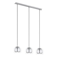 Závěsné svítidlo ROCAMAR 3xE27 chrom/čiré 120W IP20 EGLO 94593