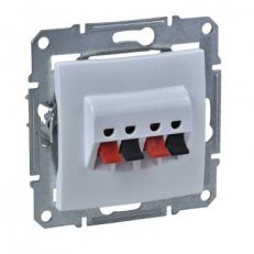 Sedna Zásuvka reproduktorová dvojitá, Polar SCHNEIDER SDN5400121