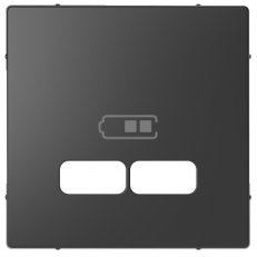 Merten Centrální deska pro 2xUSB, D-Life, Antracit SCHNEIDER MTN4367-6034
