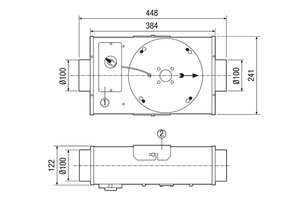Maico 0080.0570 EFR 10 radiální plochý ventilátor do podhledu