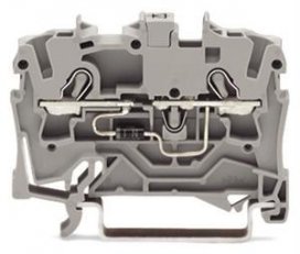 Svorka pro moduly 2 vodiče s diodou 1N4007 šedá 2,5mm2 Wago 2002-1211/1000-410