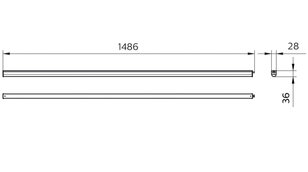 LED svítidlo Ledinaire PHILIPS BN021C LED24S/830 L1500