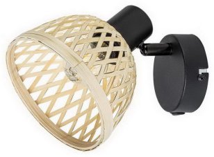Rattan E14 1xMAX 40W IP20 matná černá RABALUX 3133