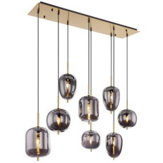 Závěsné svítidlo BLACKY I mosaz 8xE14, max. 40W 230V GLOBO 15345-8MM