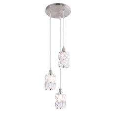 Závěsné svítidlo WOLLI nikl 3xE14, max. 40W 230V GLOBO 15760-3