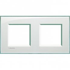 BTICINO LIVINGLIGHT RÁMEČEK HRANATÝ 2+2MODULOVÝ MATNÁ BÍLÁ LNA4802M2KA