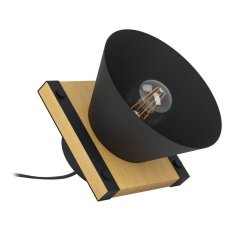 Stolní svítidlo MACCLES 1xE27 černá/dřevo 1X15W IP20 EGLO 43959