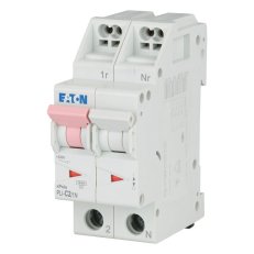 PLI-C2/1N Jistič PLI (bezšroubové svorky nahoře) char C 1+N-pólový 10kA 2A