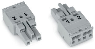 Zdířka 2pól. Kód. B šedá WAGO 770-242