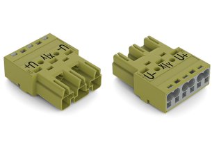 Zástrčka 3pól. Kód. B světle zelená WAGO 770-273/071-000