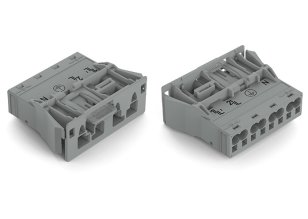 Zástrčka Snap-In 4pól. Kód. B šedá WAGO 770-754/060-000