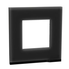 Unica Pure Krycí rámeček jednonásobný, Frosted Black SCHNEIDER NU600286