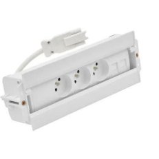 Mediaport Spinner: 3x 250 V typ E + 2x zásuvka RJ45 bílá 48610E300K00000-33