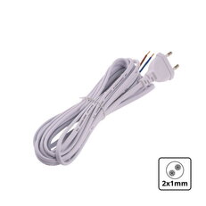 5m 2x1mm W5M21 bílá flexo šňůra T-LED 111279